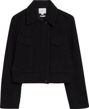 Vince Wool Blend Crop Jacket