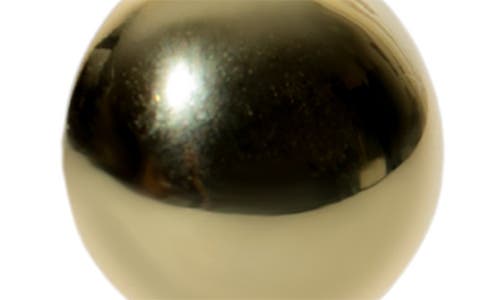 Argento Vivo Sterling Silver Flat Ball Stud Earrings In Gold