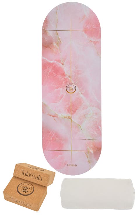 Align & Restore Set - Meraki  Mat Suede Rose Quartz Design Set - Vegan Suede