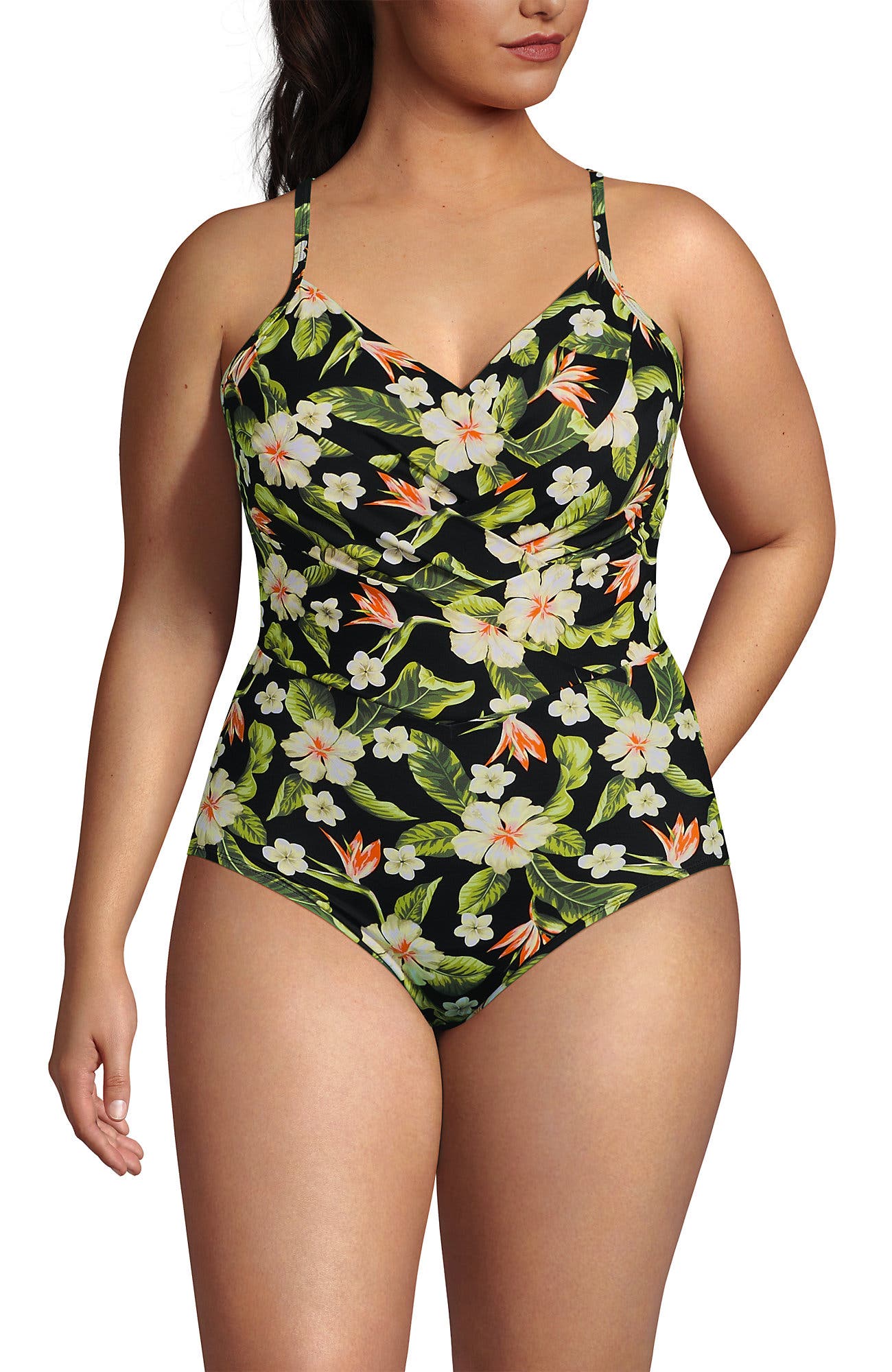 Hibiscus Floral/Black