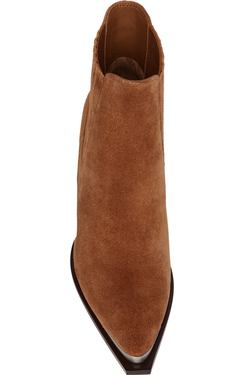 PAIGE Lyra Pointed Toe Chelsea Boot, Alternate, color, Sienna