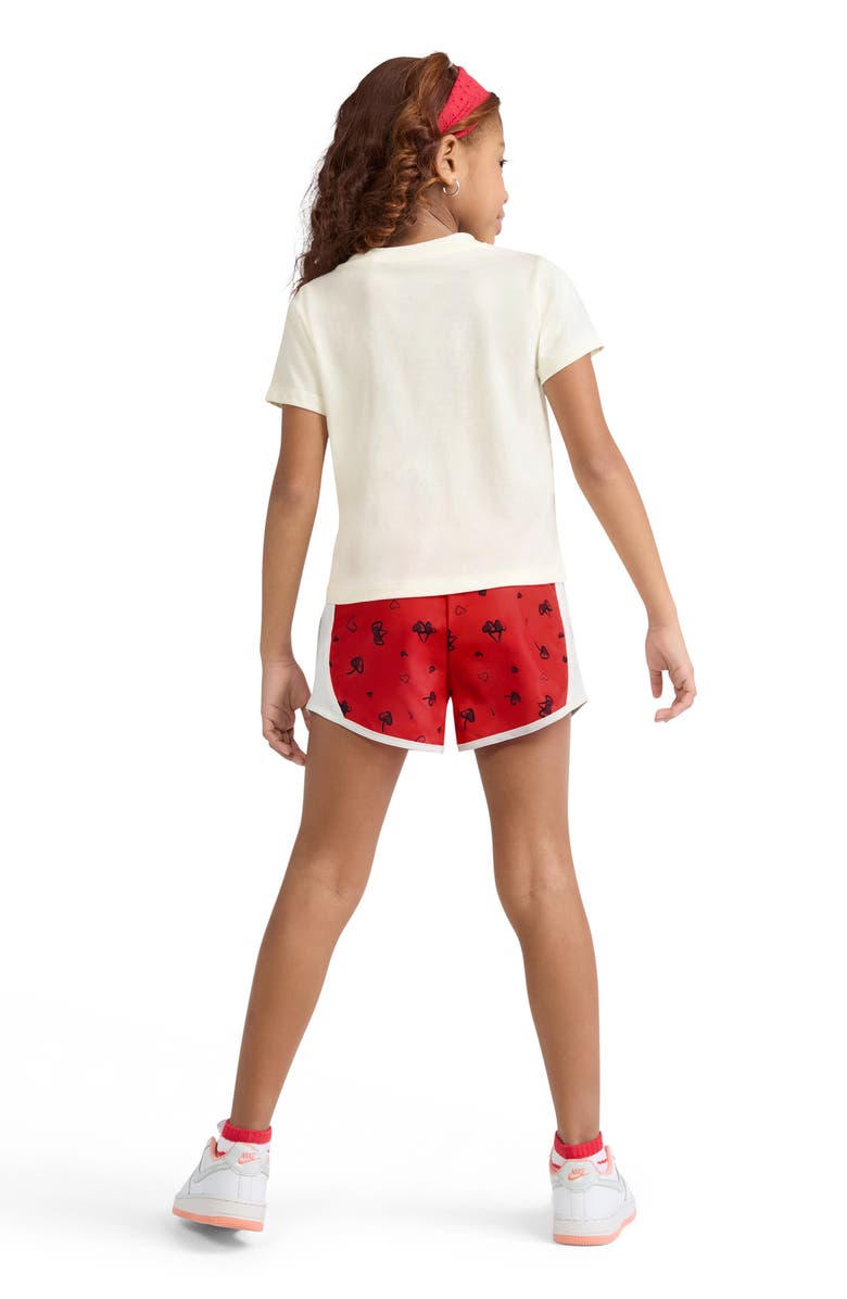 Nike Kids' Swoosh Logo Graphic T-Shirt & Shorts Set, Alternate, color, University Red