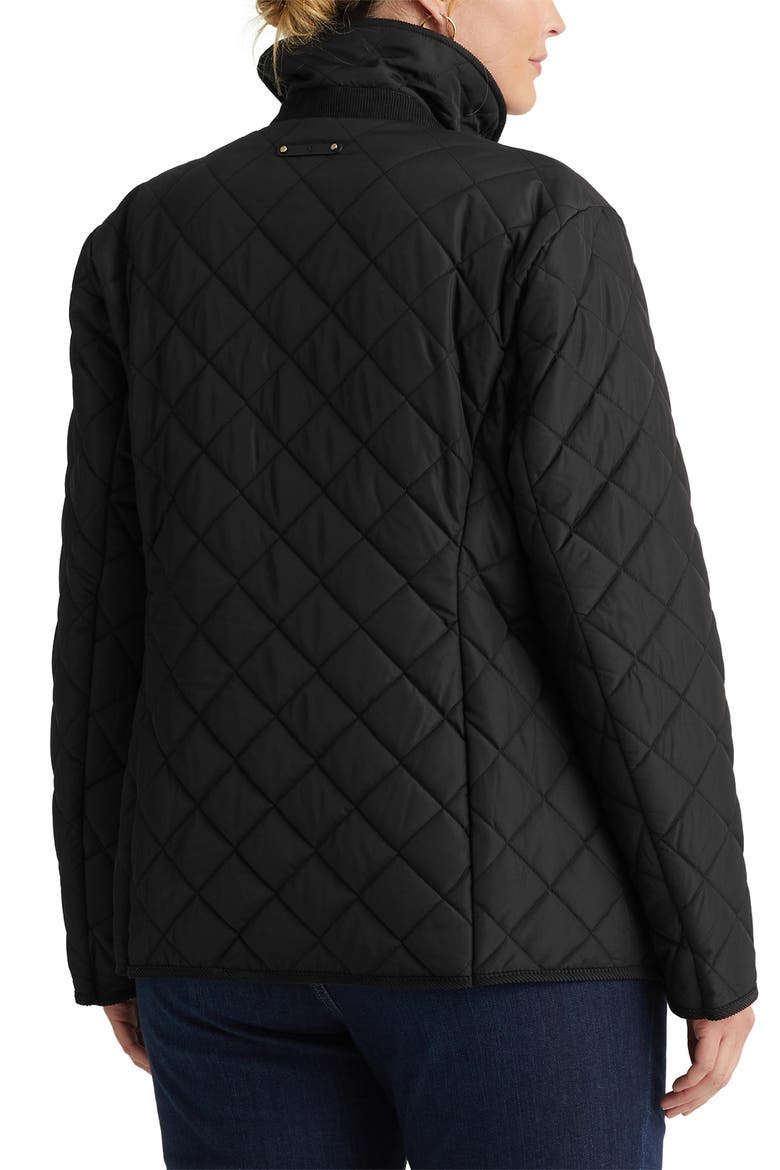 Diamond Quilted Jacket, Alternate, color, BLACK