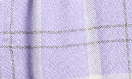 Florence By Mills Plaid Flannel Pajama Shorts In Purple
