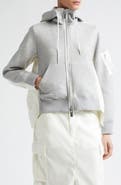 Sacai Sponge Sweat x Nylon Twill Full Zip Hoodie