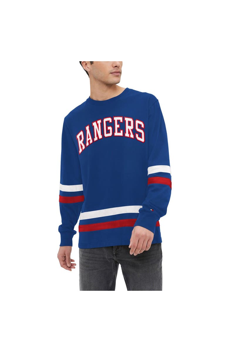 Tommy Hilfiger Men's Tommy Hilfiger Royal New York Rangers Nolan Long Sleeve T-Shirt, Main, color, 