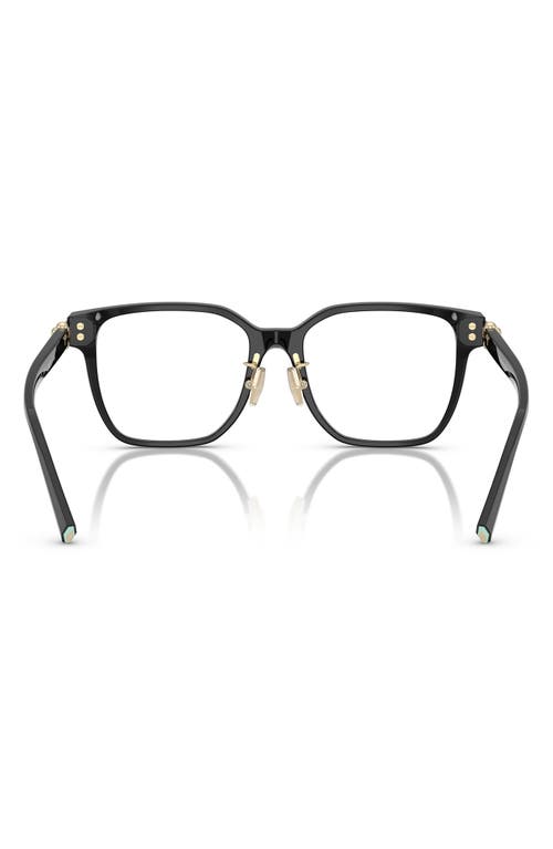 Tiffany & Co . 53mm Square Optical Glasses In Black
