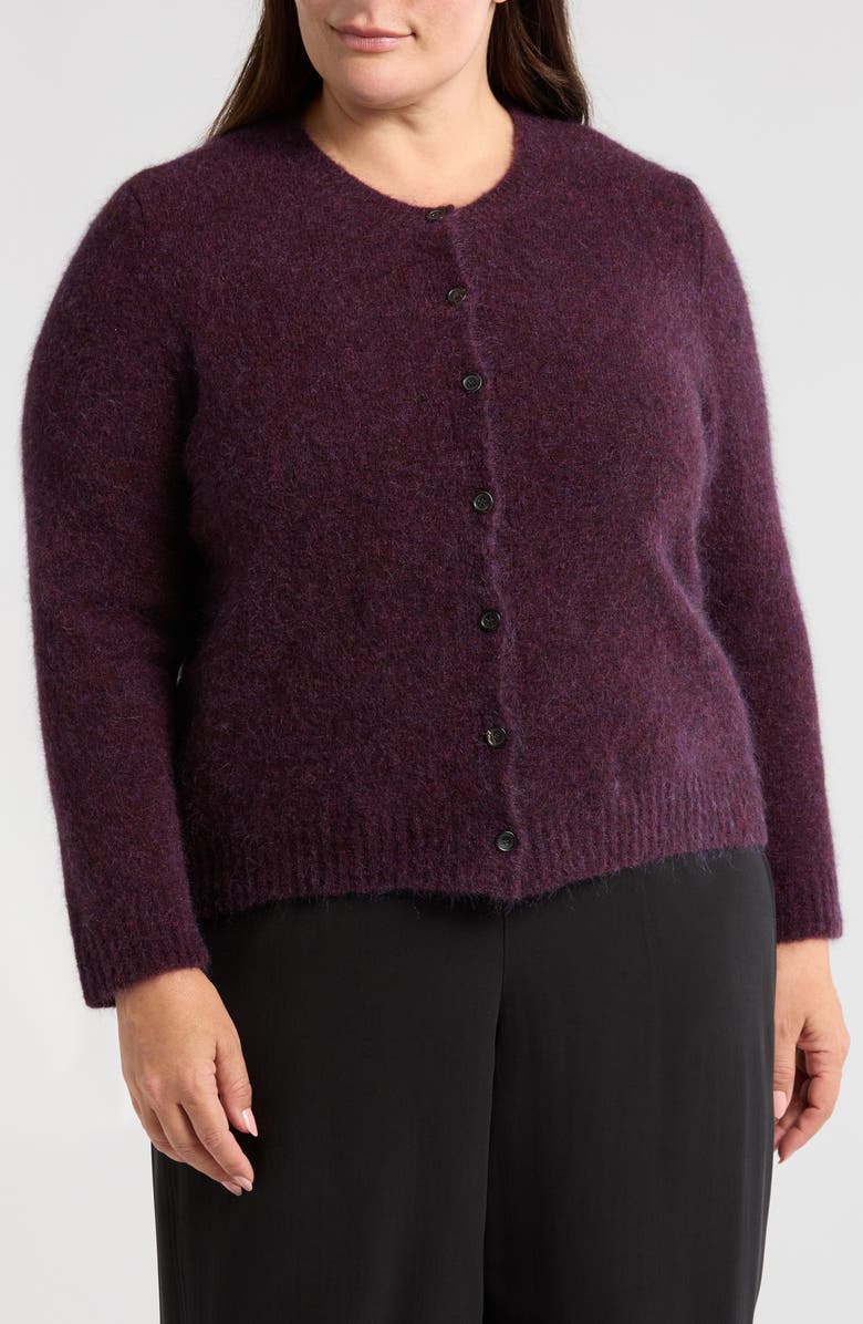 Eileen Fisher Crewneck Cardigan, Alternate, color,