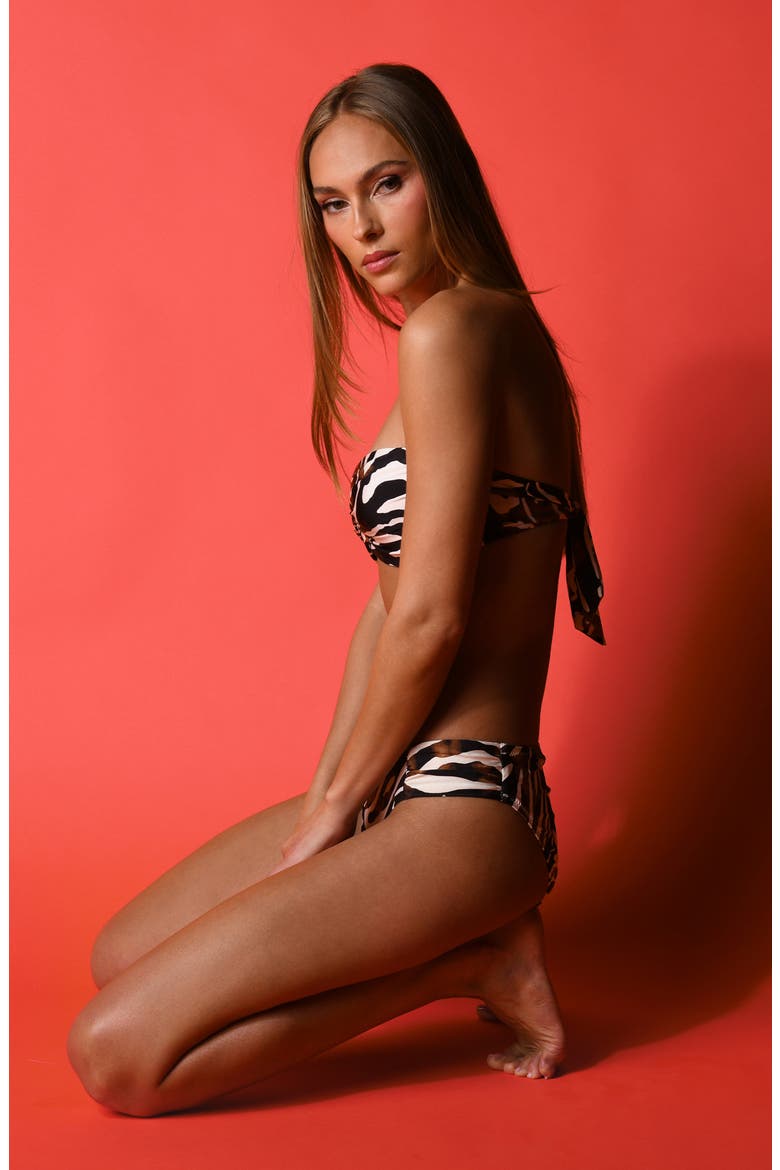 Nightlife Ruched Bikini Bottoms, Alternate, color, MULTI