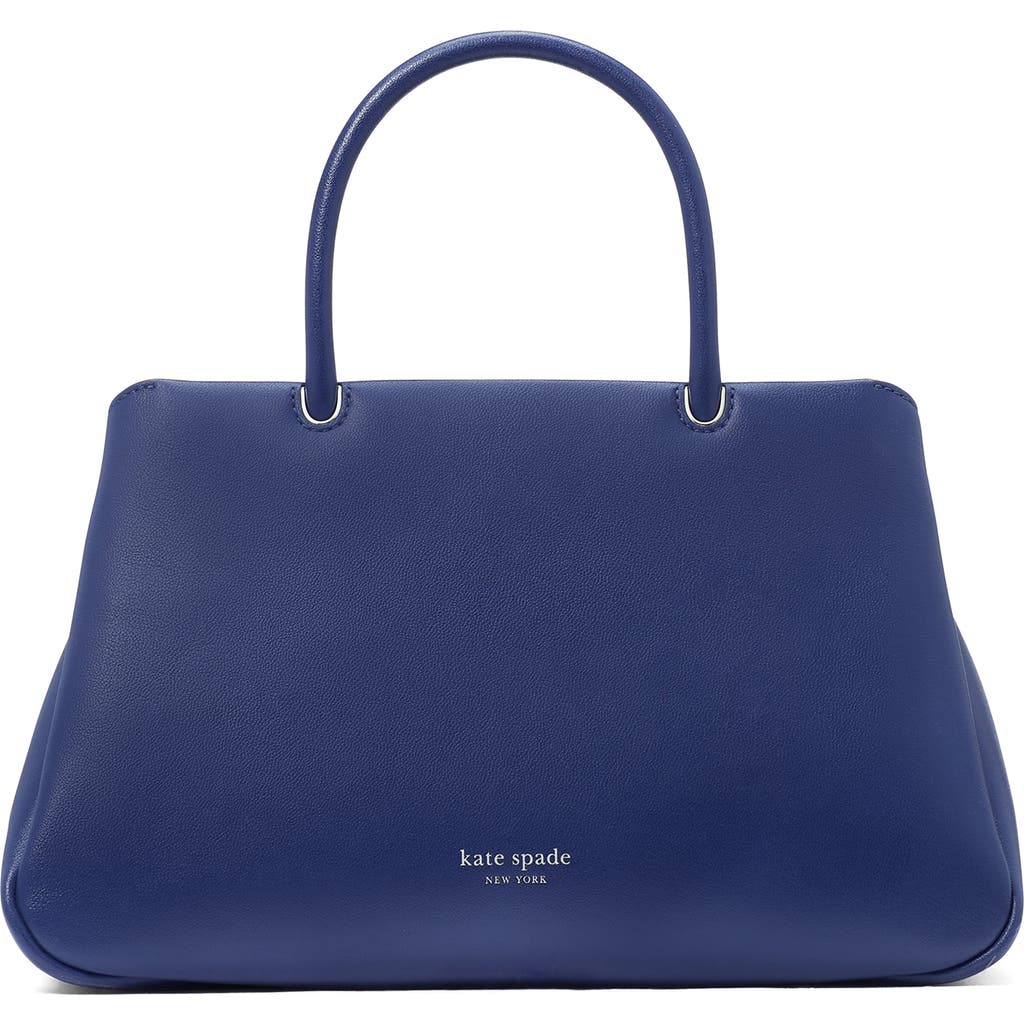 Kate Spade New York Grace Smooth Leather Satchel In Blue