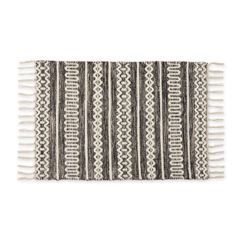 Chenille Doodle Lines Area Rug