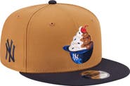 New Era Men's New Era Khaki/Navy New York Yankees Ice Cream 9FIFTY Snapback Hat