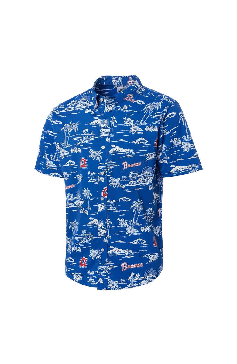 Reyn Spooner Men's Reyn Spooner Royal Atlanta Braves Cooperstown Collection Kekai Button-Down Shirt, Alternate, color, 