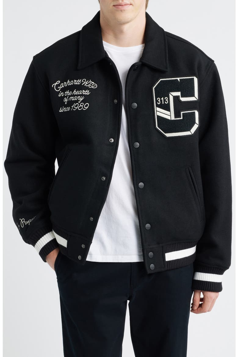 World Class Felted Varsity Jacket (Men) | Nordstrom