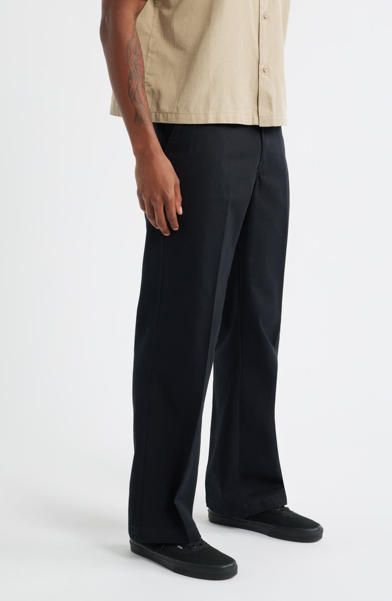 Dickies 247 Flat Front Cotton Work Pants, Alternate, color, Black