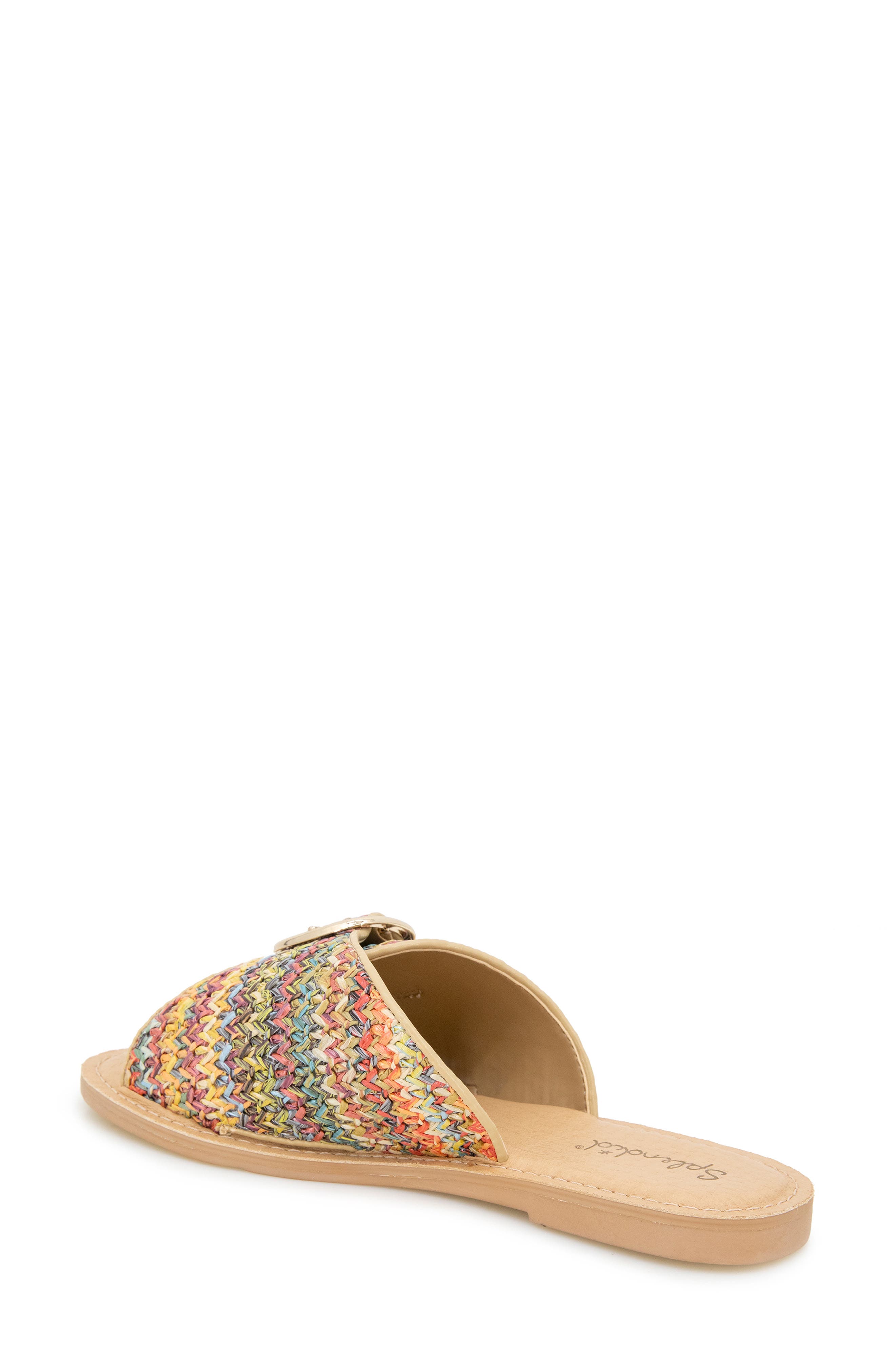 Sandy Raffia Slide Sandal, Alternate, color, MULTI RAFFIA
