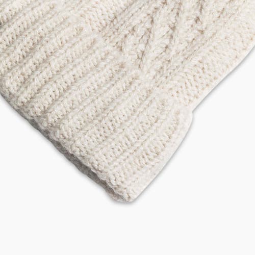 Turtle Fur Lindsey Pom Beanie In White