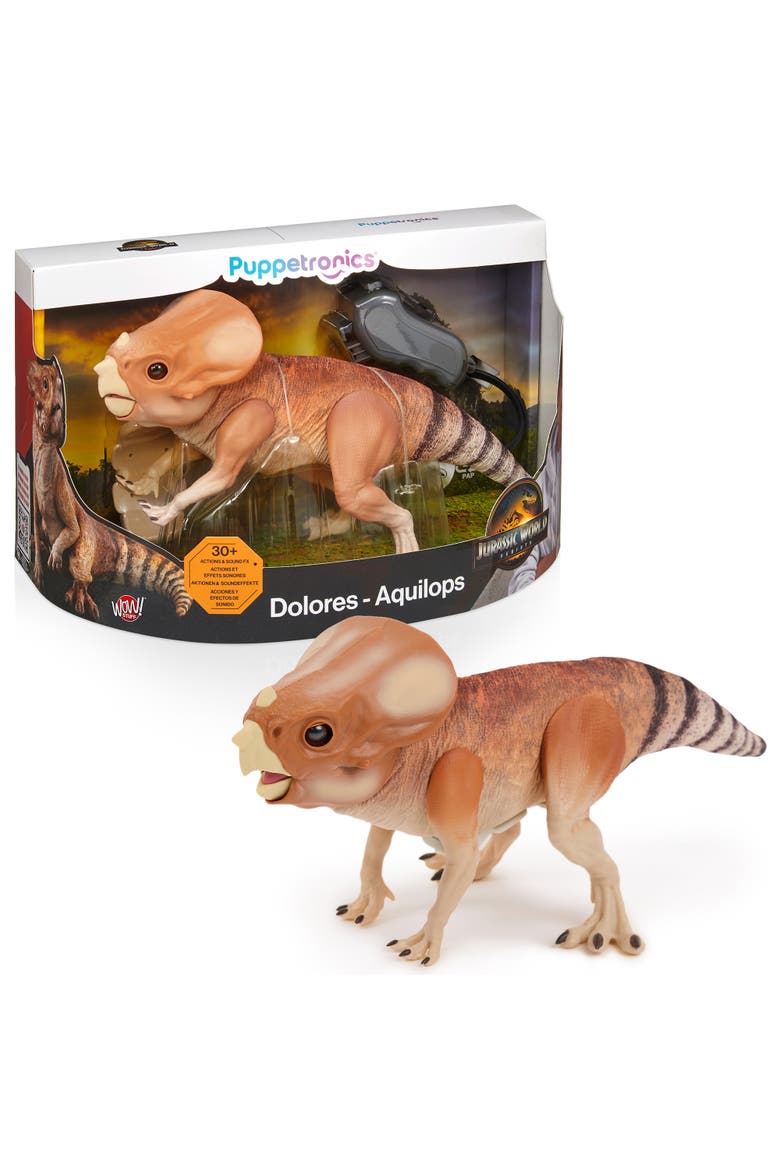 Jurassic World Dolores Deluxe Puppetronic, Dinosaur Toy, Ages 8+, Main, color, Orange