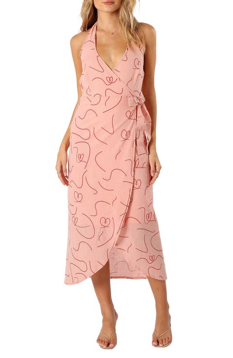 Abigail Halter Wrap Dress