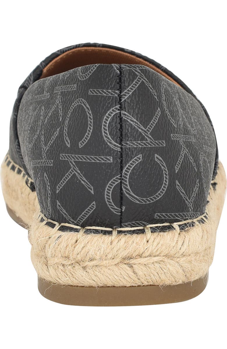 Calvin Klein Popular Espadrille Flat, Alternate, color, Black Logo