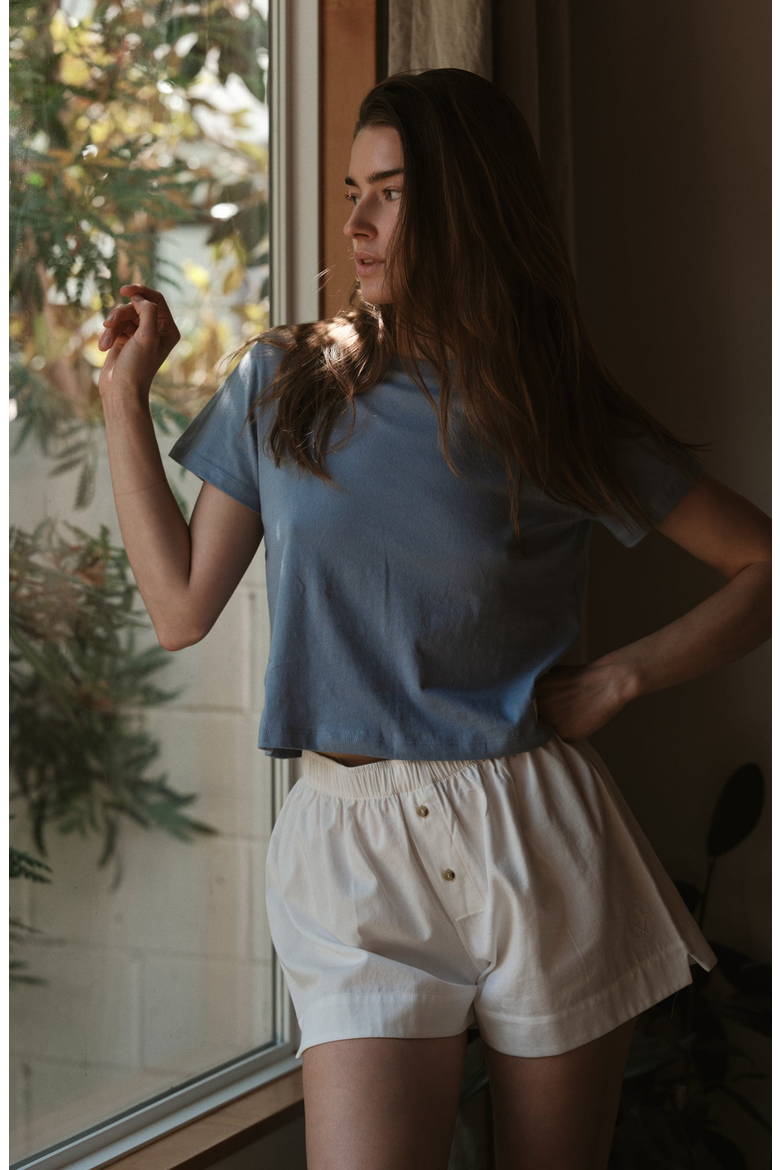 Baby Tee, Alternate, color, Heritage Blue