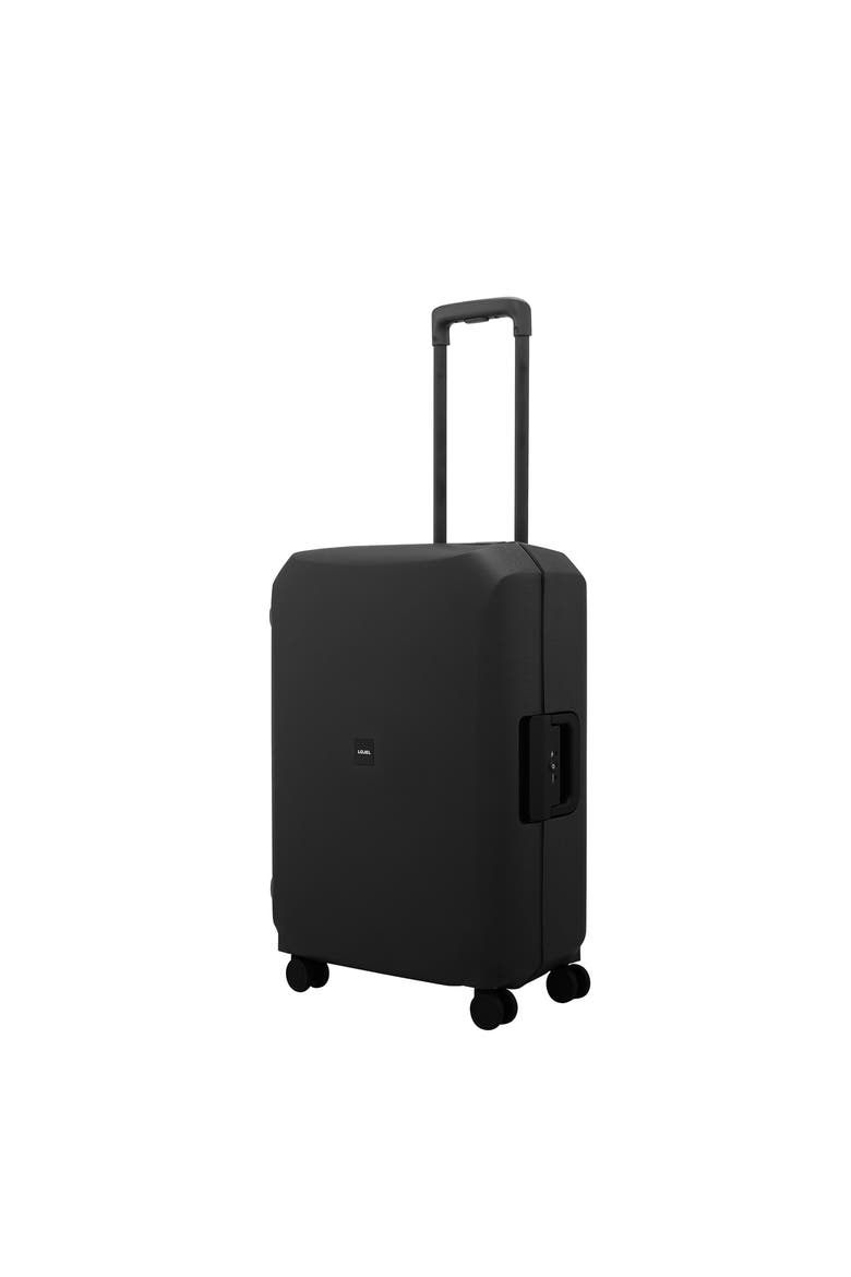Voja Medium check in 26 inch Lightweight Luggage, Main, color, Midnight Black