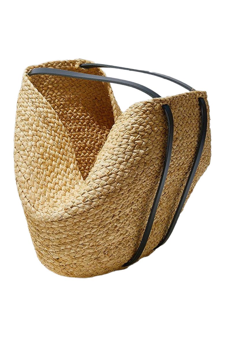 Keza Braided Raffia Carryall, Alternate, color, Natural
