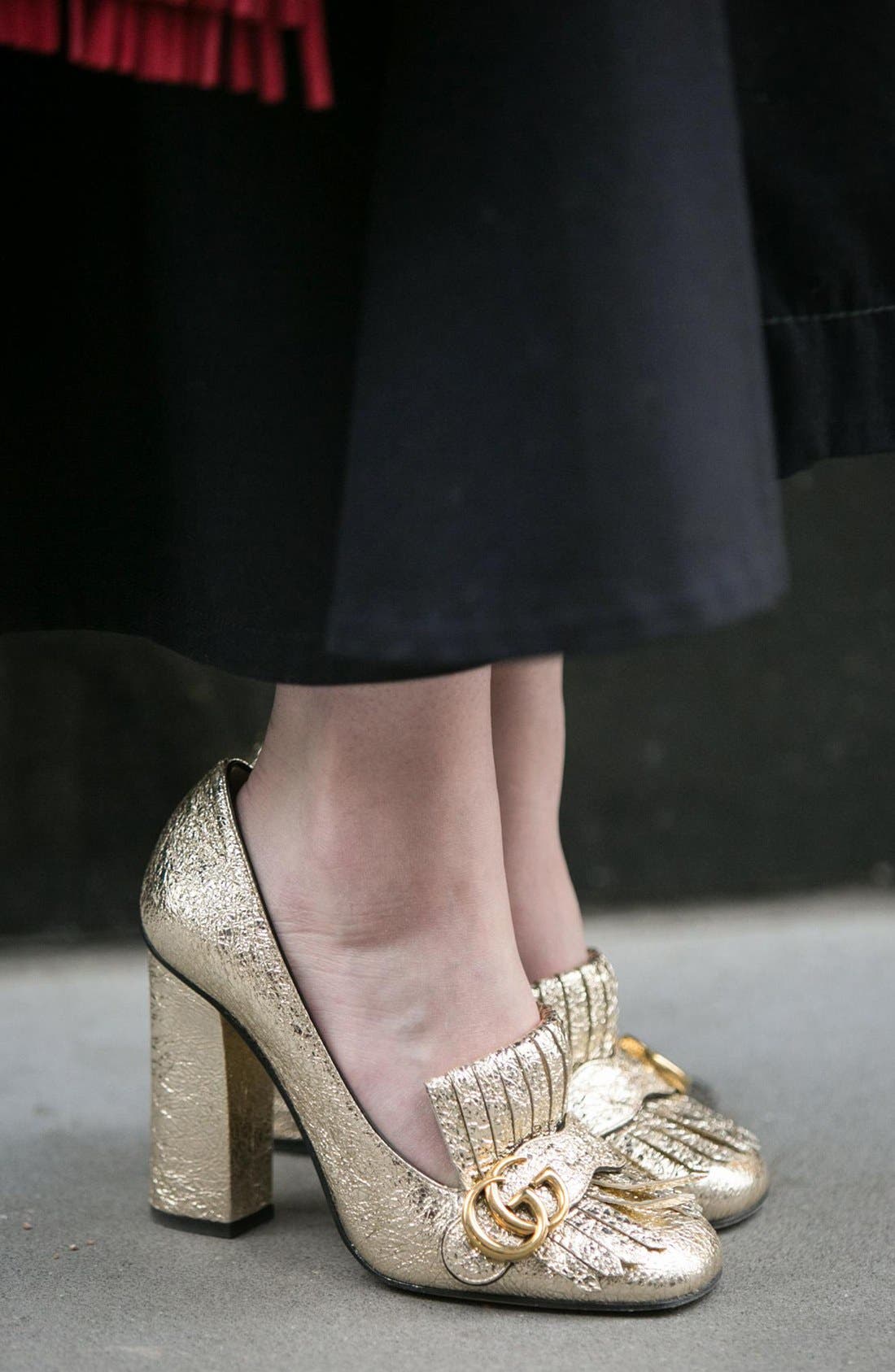 Gucci GG Marmont Pump, Alternate, color, 