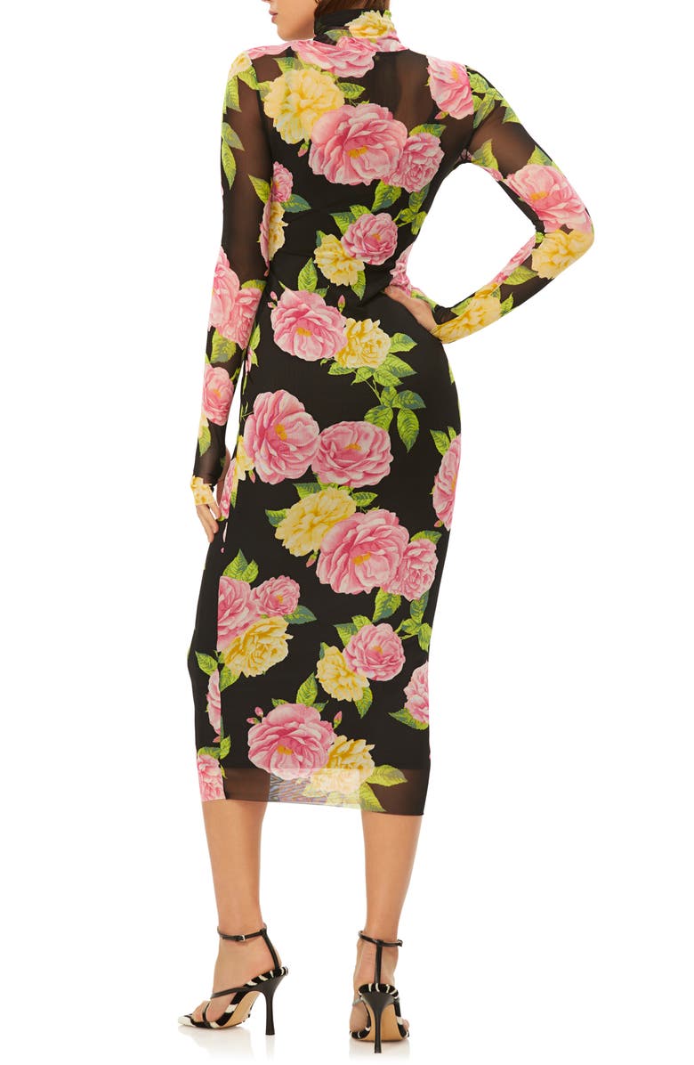 AFRM Shailene Long Sleeve Mesh Dress, Alternate, color, 