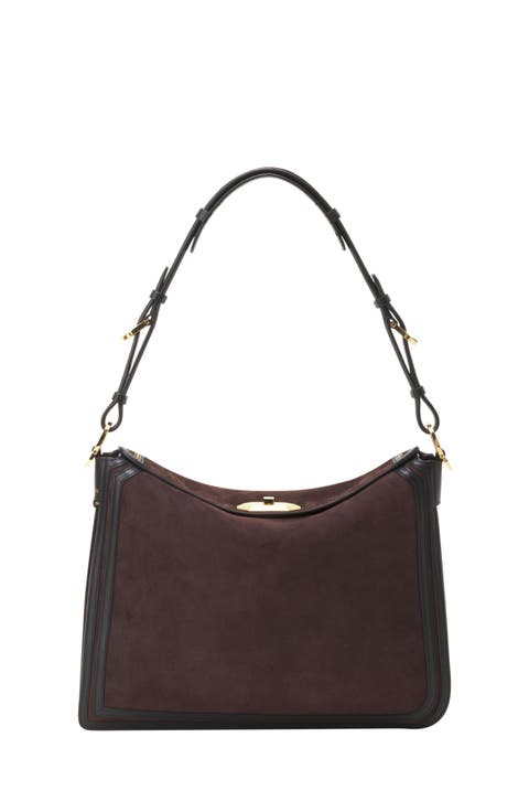 Compagnon Asymmetrical Bag In Suede
