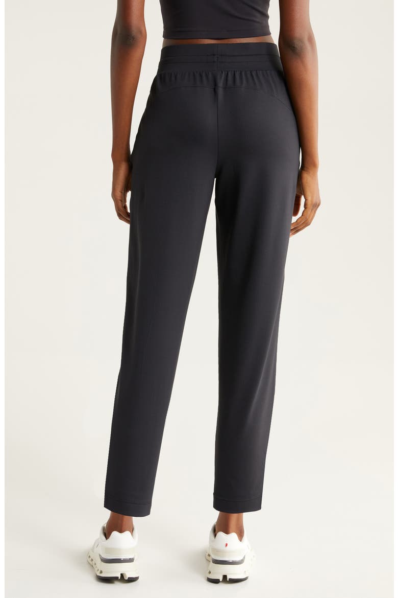 Lift Off High Waist Ankle Pants, Alternate, color, BLACK