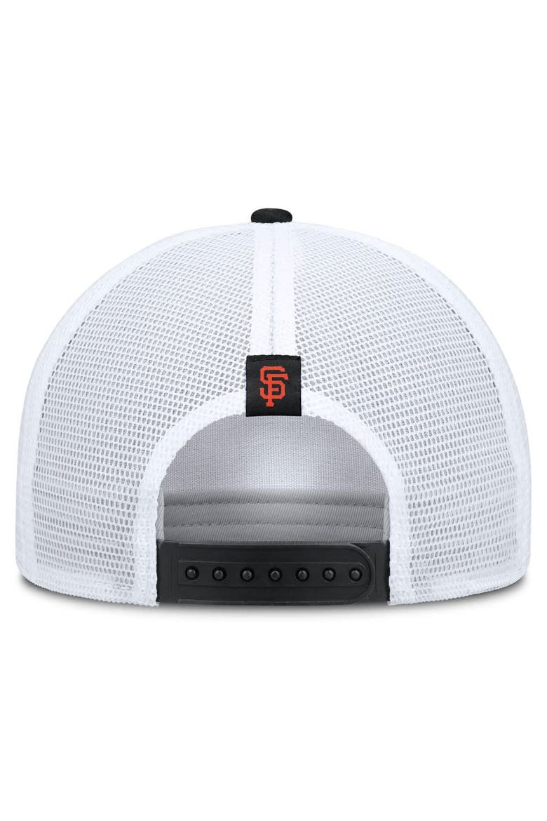 Men's Nike  Khaki/Black San Francisco Giants Rise A-Frame Trucker Adjustable Hat, Alternate, color, Khaki