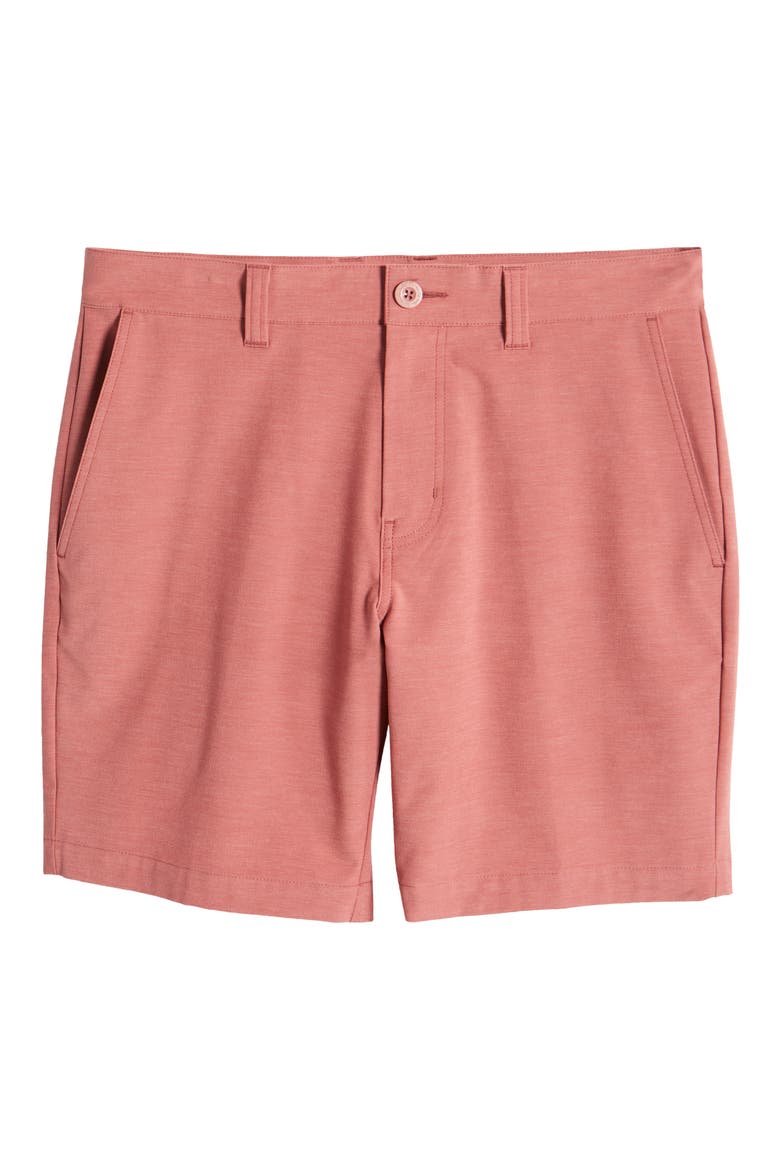 Open to Close Tech Chino Shorts, Alternate, color, HEATHER ROAN ROUGE