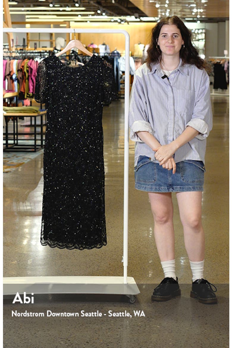 Beaded Midi Cocktail Dress video