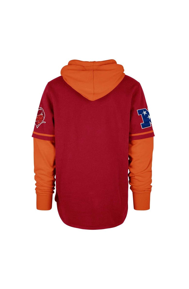 '47 Men's '47 Red Tampa Bay Buccaneers Shortstop Pullover Hoodie, Alternate, color, Red