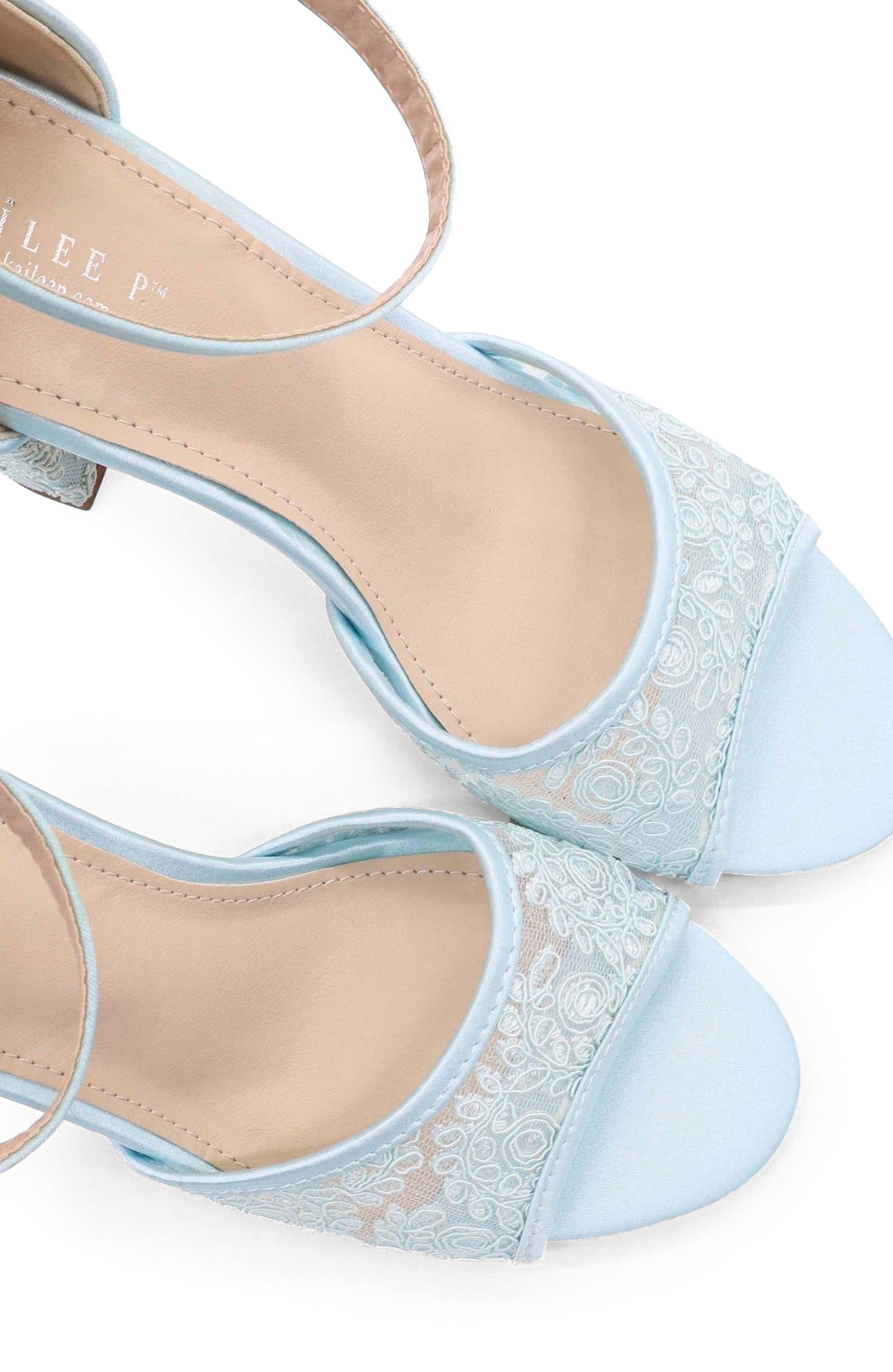 Faith Crochet Lace Block Heel Sandals, Alternate, color, Light Blue