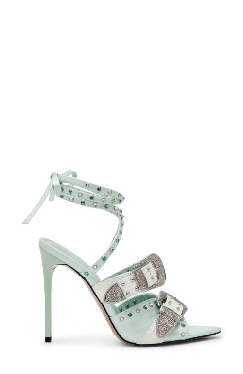 Steve Madden Saddle Embellished Ankle Strap Sandal In Multi