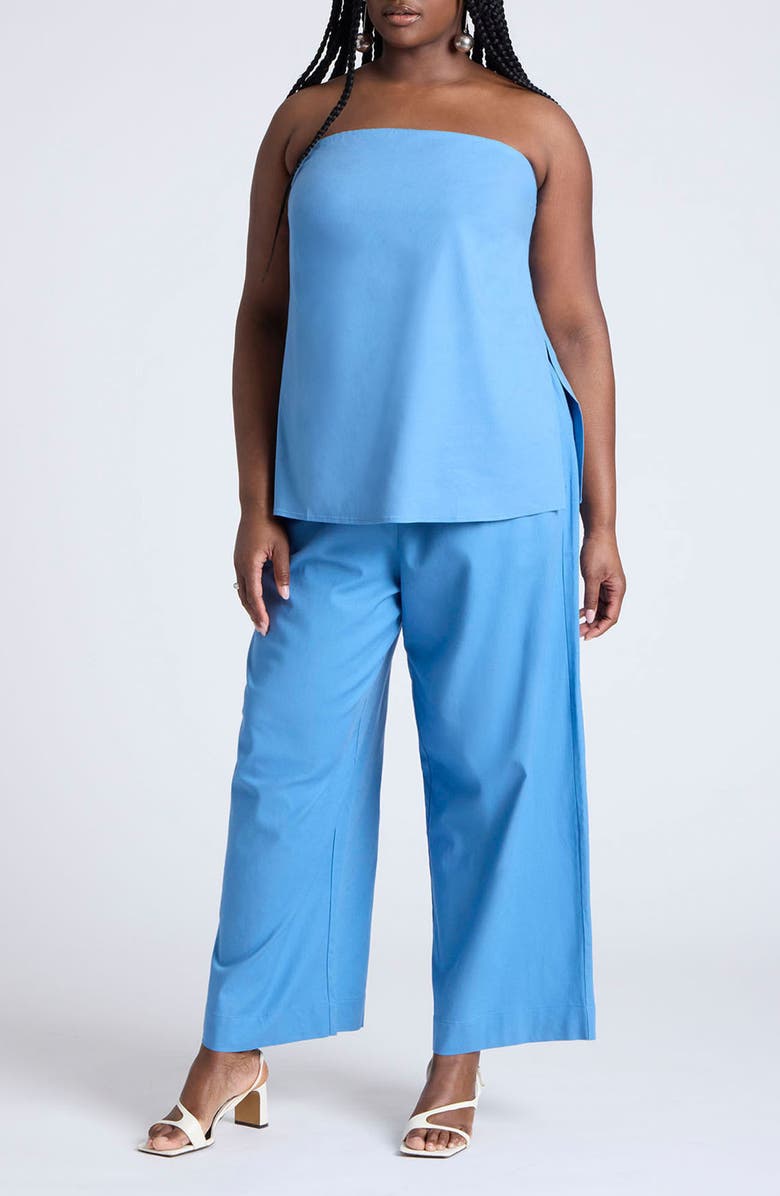 ELOQUII Strapless Longline Column Top, Alternate, color, 