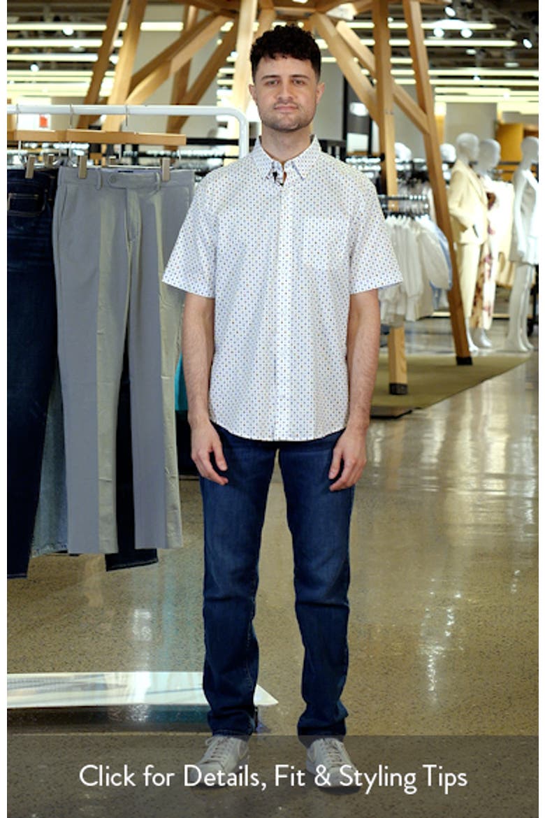 Ditsy Floral Print Short Sleeve Button-Up Shirt video