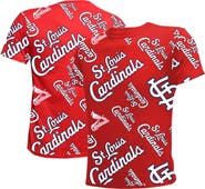 STITCHES Youth Stitches Red St. Louis Cardinals Allover Team T-Shirt