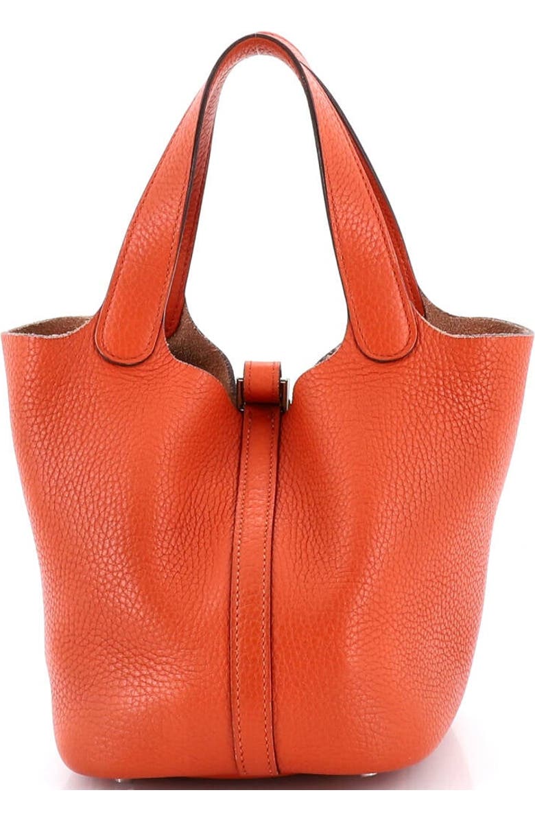 Pre-Owned Hermes Picotin Lock Bag Clemence PM, Alternate, color, Terre Battue