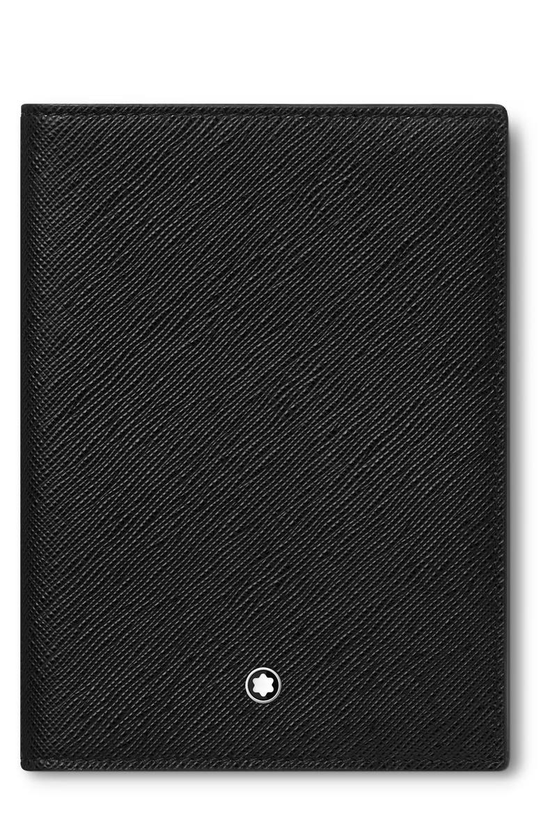 Sartorial Passport Holder, Main, color, BLACK