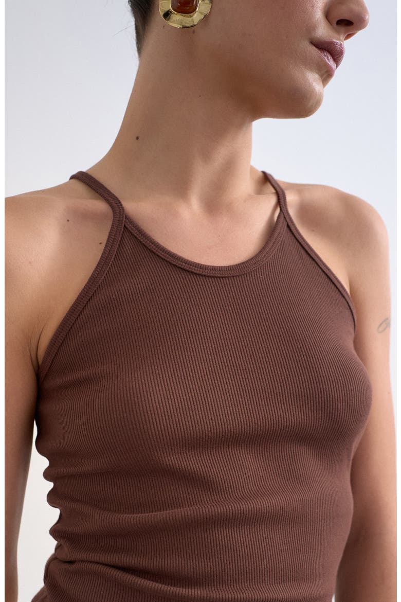 Rib Camisole, Alternate, color, BROWN