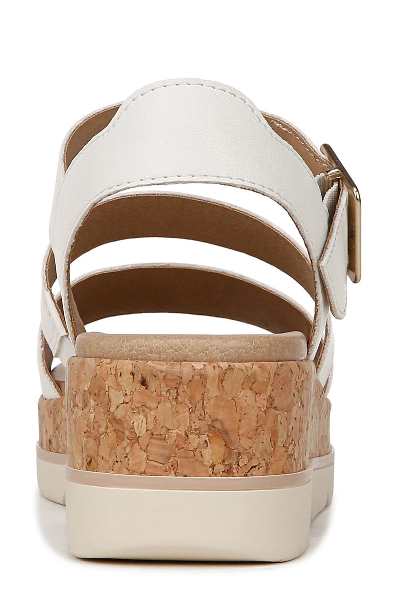 Once Twice Platform Sandal, Alternate, color, WHITE