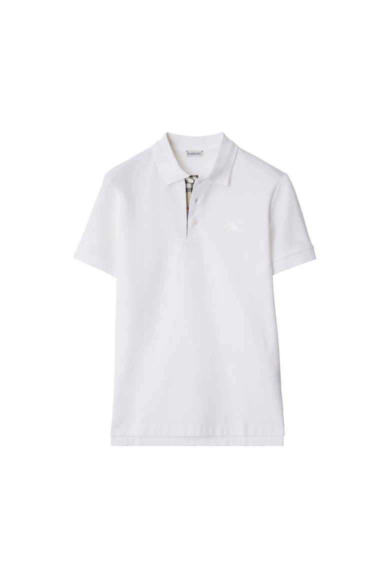 Cotton Polo Shirt, Alternate, color, White