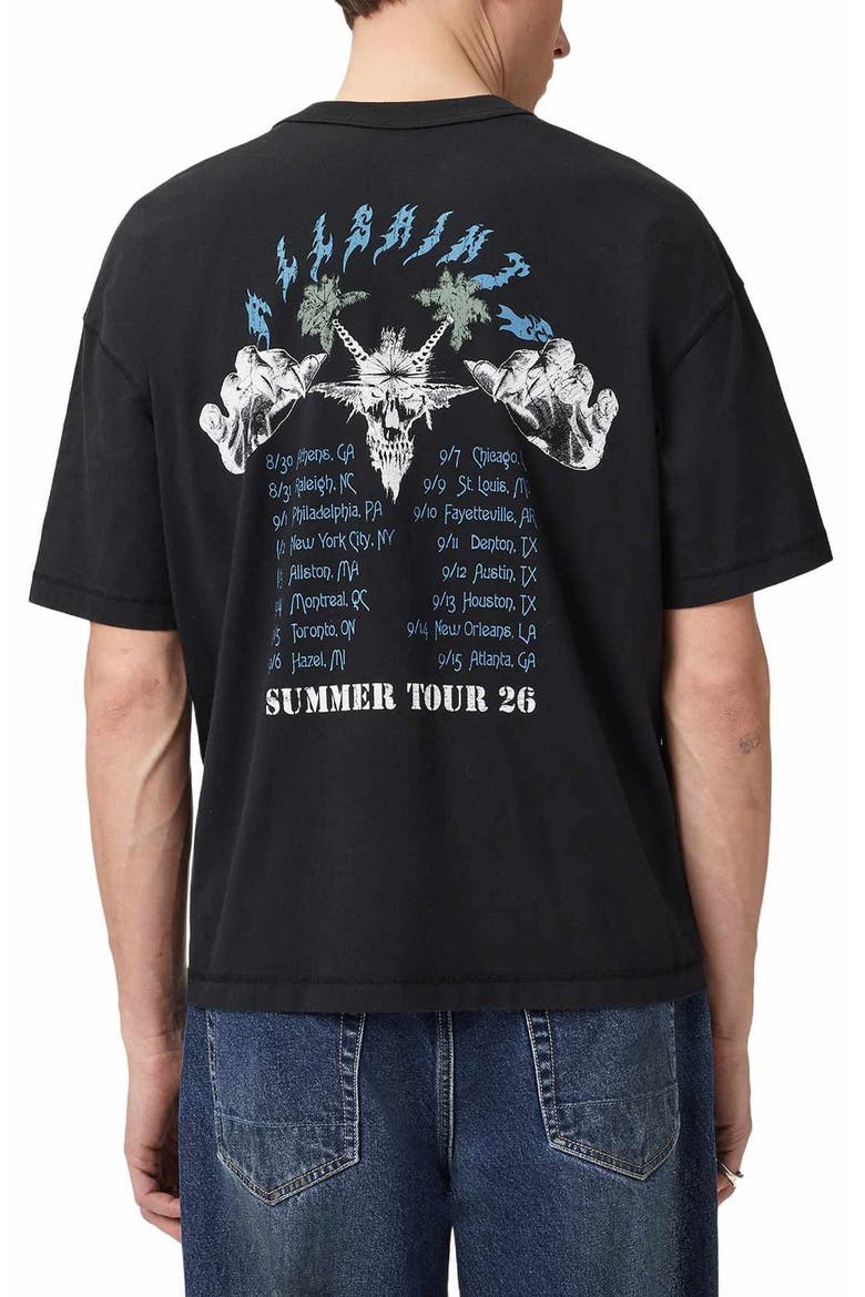 Palm Ripper Graphic T-Shirt, Alternate, color, WASHED BLACK