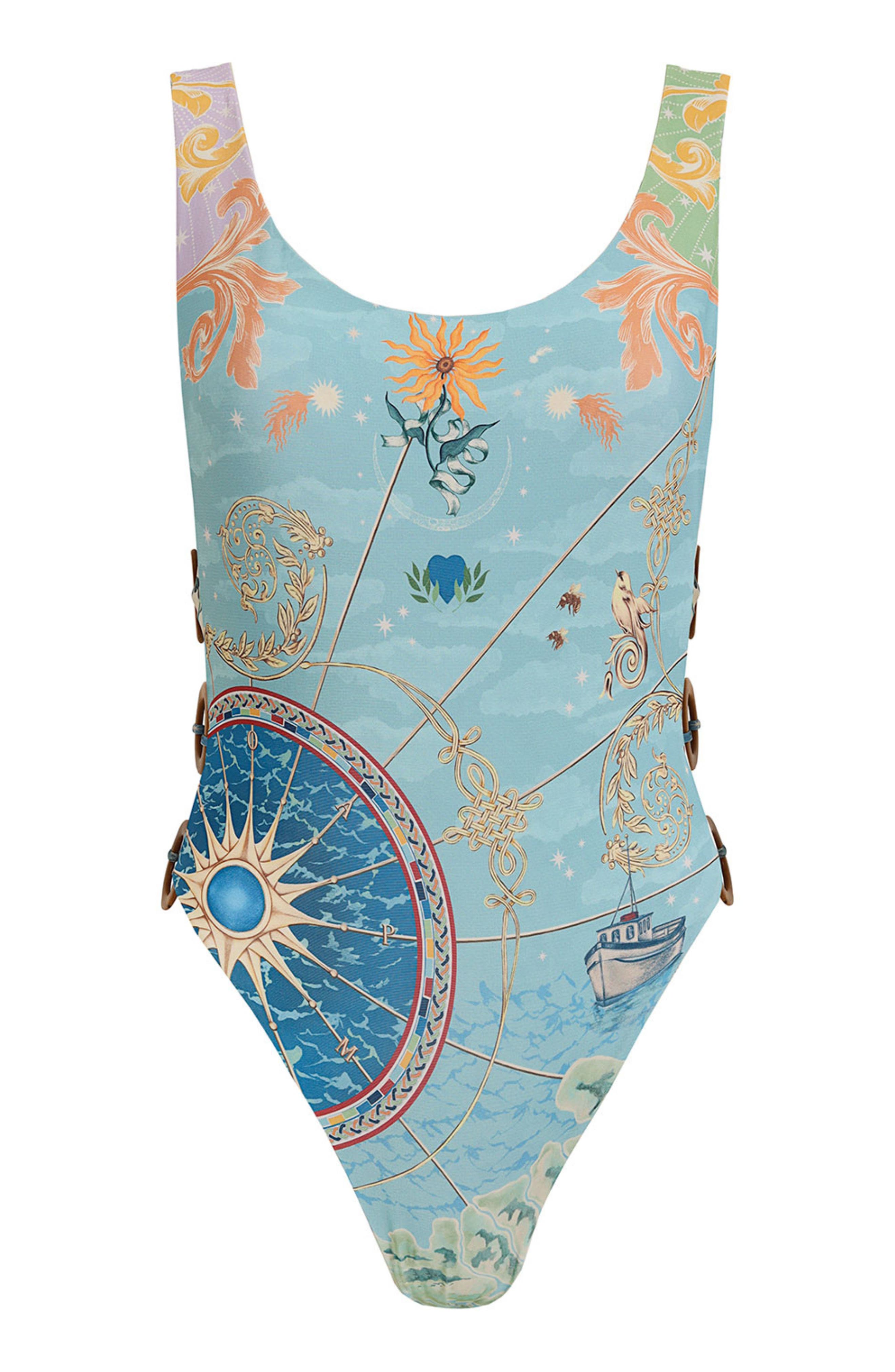 Agua Bendita Yara Solstice Reversible One-Piece Swimsuit (Women