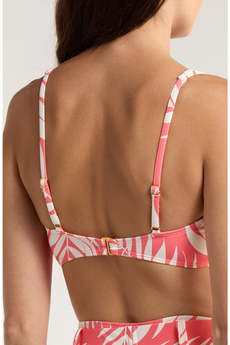 Conny Bikini Top, Alternate, color, CORAL PARADISE FOLIAGE
