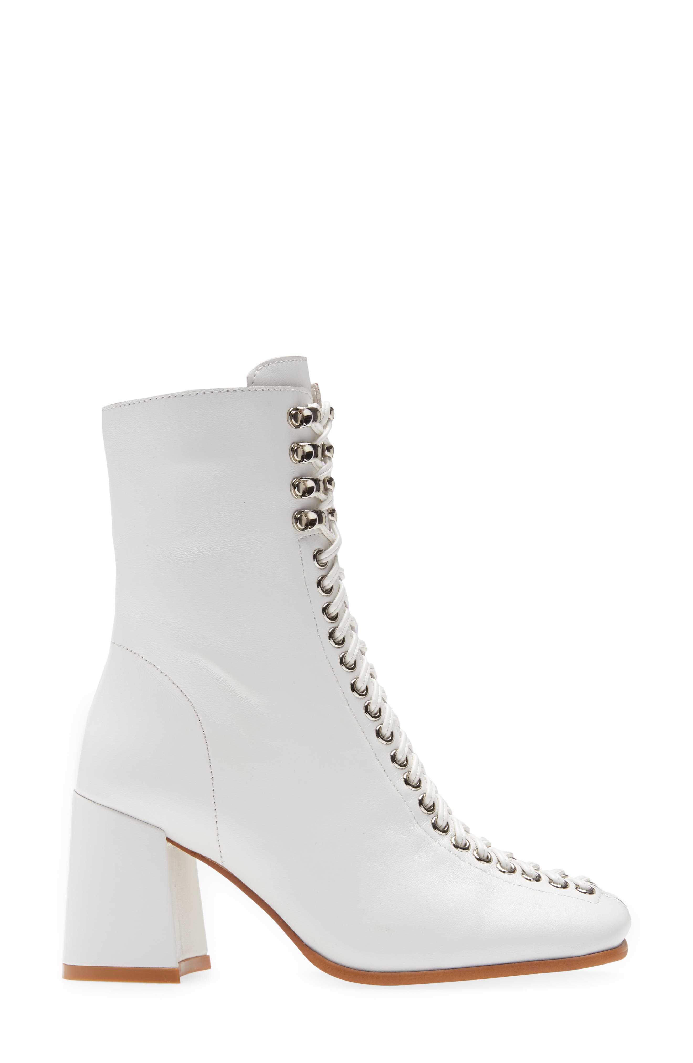 Belmond Bootie, Alternate, color, WHITE LEATHER