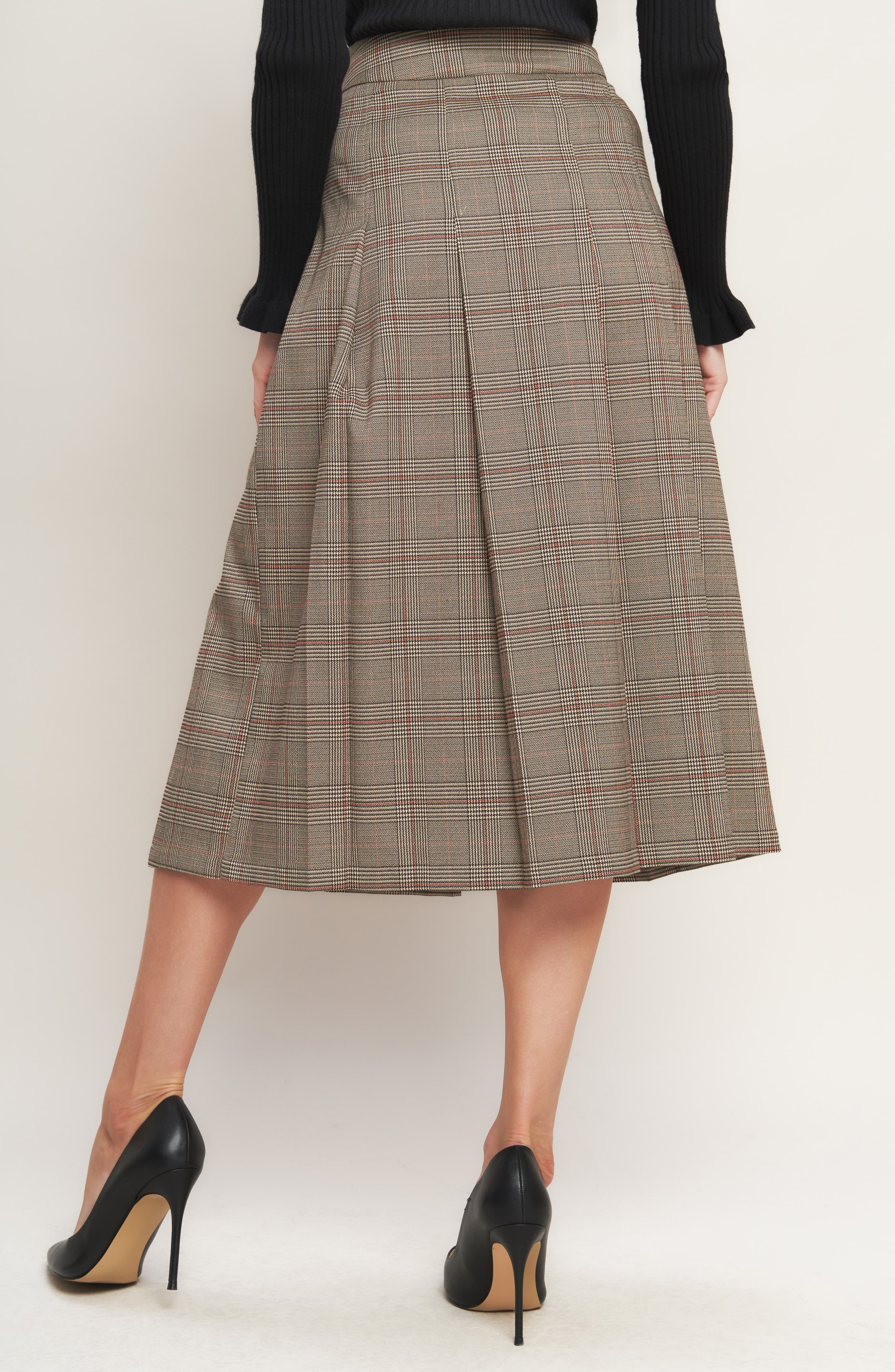 Plaid Midi Skirt - image 2